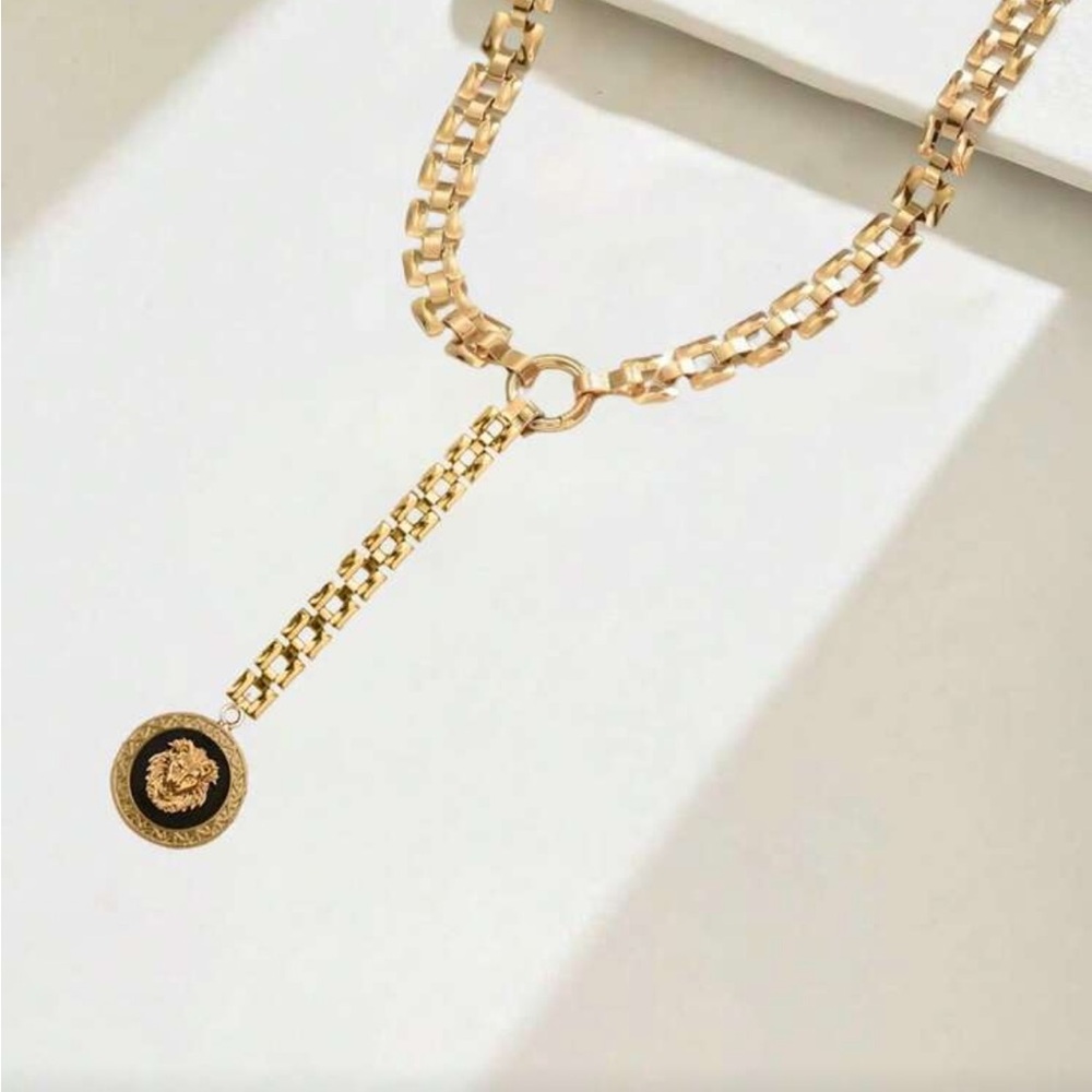 Lion Majesty Long Pendant Necklace - Picture 3 of 5